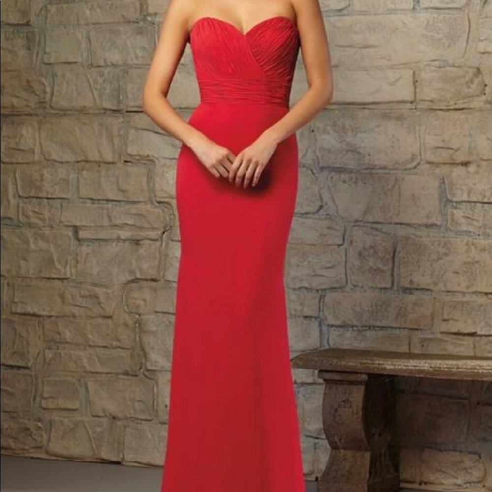 Mori Lee 715 Red Strapless NWT